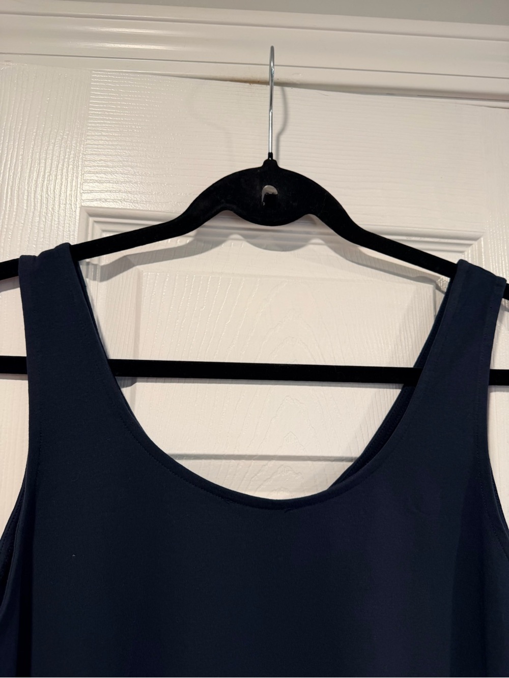 NWOT J. Jill Size XLP Perfect Reversible Tank Top Soft Stretch Cotton Navy Blue - Picture 6 of 11